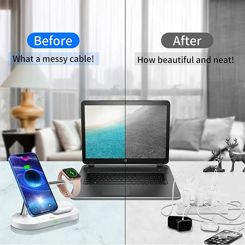 The Ultimate 3-in-1 Apple Device Charging Station