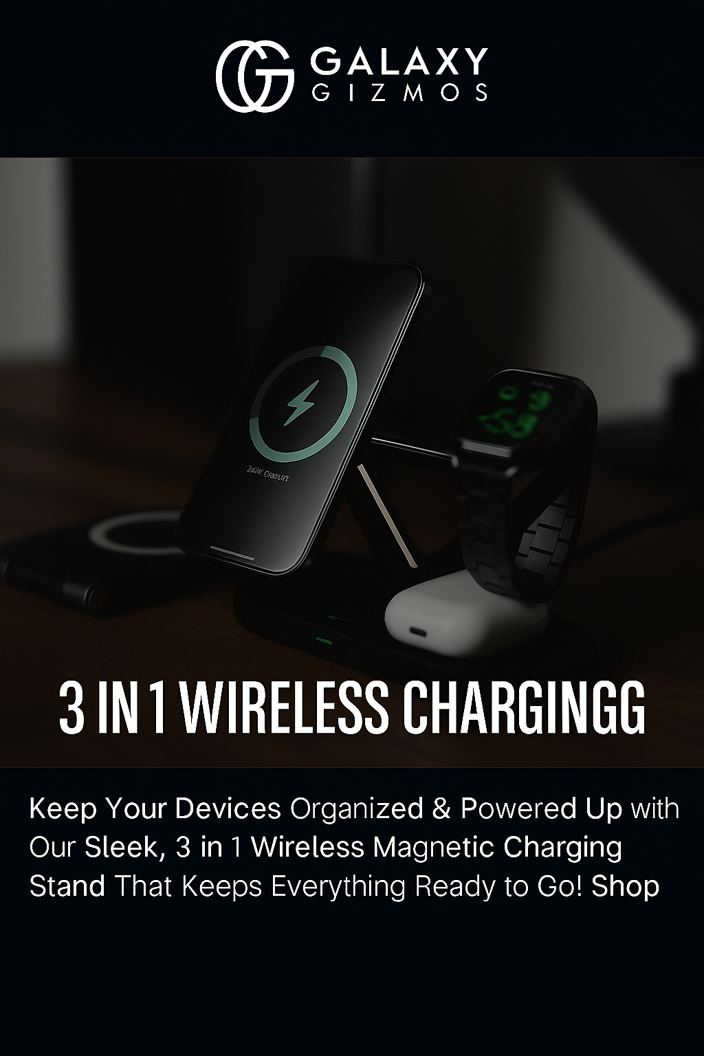 The Ultimate 3-in-1 Apple Device Charging Station