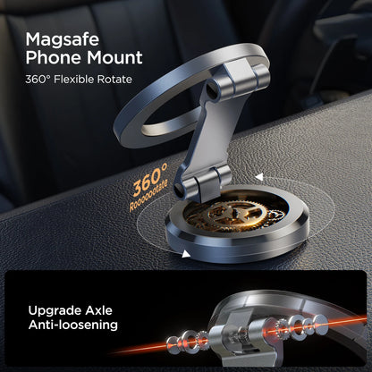 360° Adjustable Alloy Foldable Magnetic Car Mount Stand