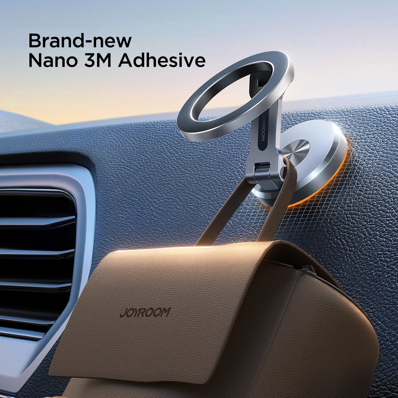 360° Adjustable Alloy Foldable Magnetic Car Mount Stand