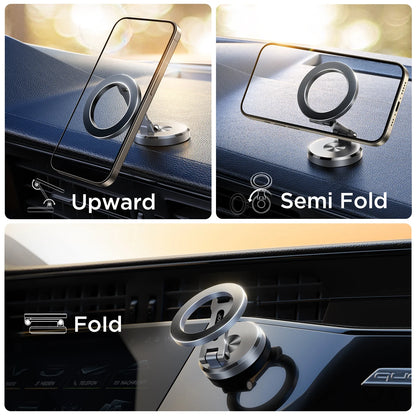 360° Adjustable Alloy Foldable Magnetic Car Mount Stand